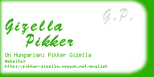 gizella pikker business card